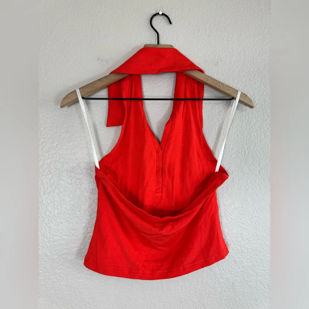 Revolve Superdown Iliana Halter Top in Red size Small $48 - Image 7