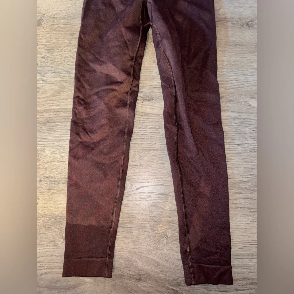 Gymshark Vital Seamless 2.0 Leggings in Gs Rich Maroon MARL - Image 3