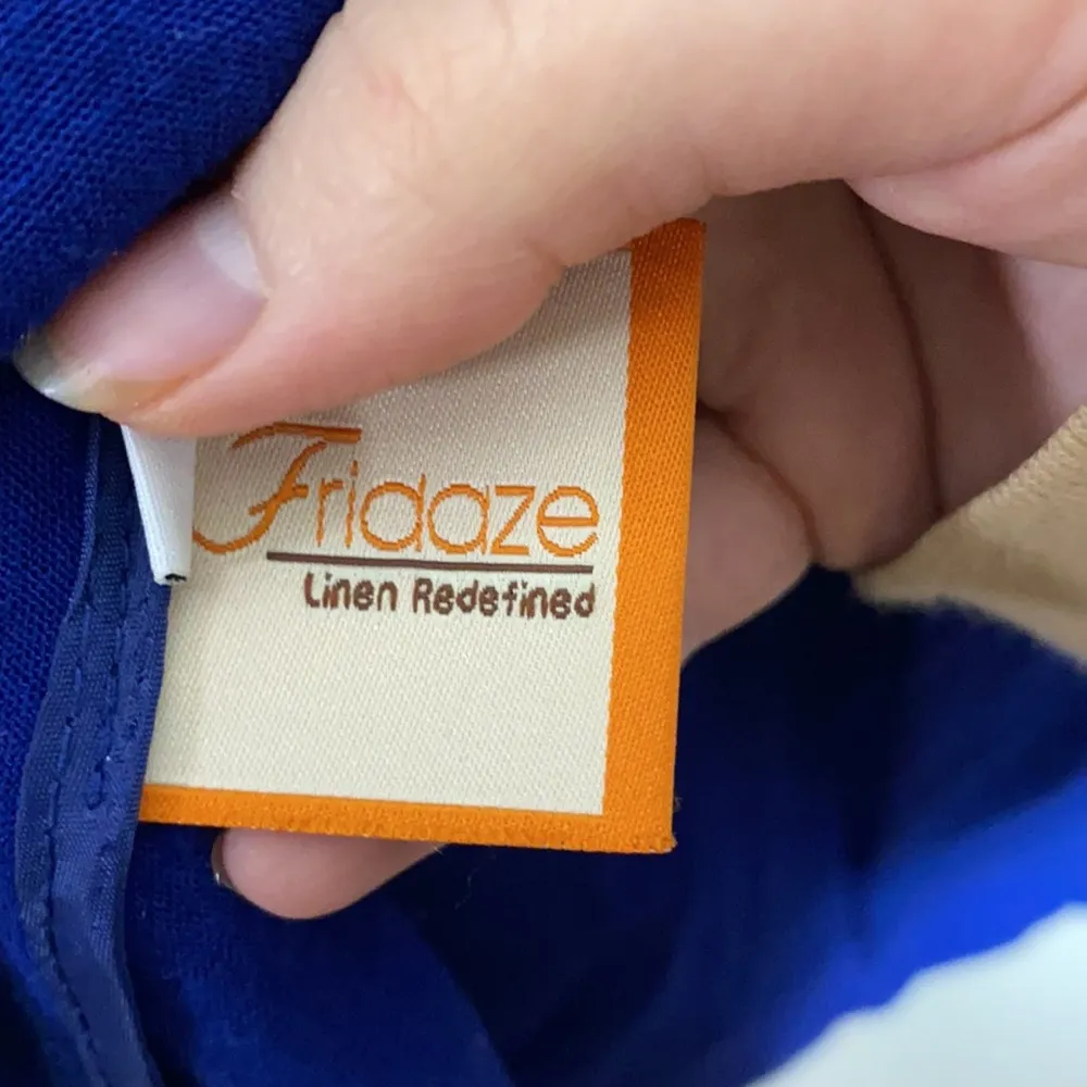 Fridaze Linen Artist Pullover Tunic in royal blue size M Size M - Image 52