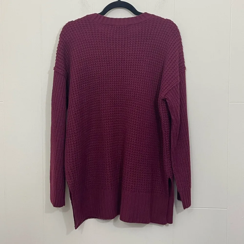 Arizona Jean Co NEW burgundy Long Length Knit Sweater NWT ~ Women’s Size XL - Image 2