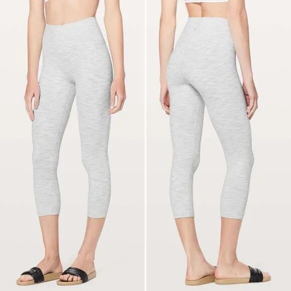 Lululemon Wunder Under Crop Hi-Rise 21" in Wee Are From Space Nimbus Battleship - Image 2