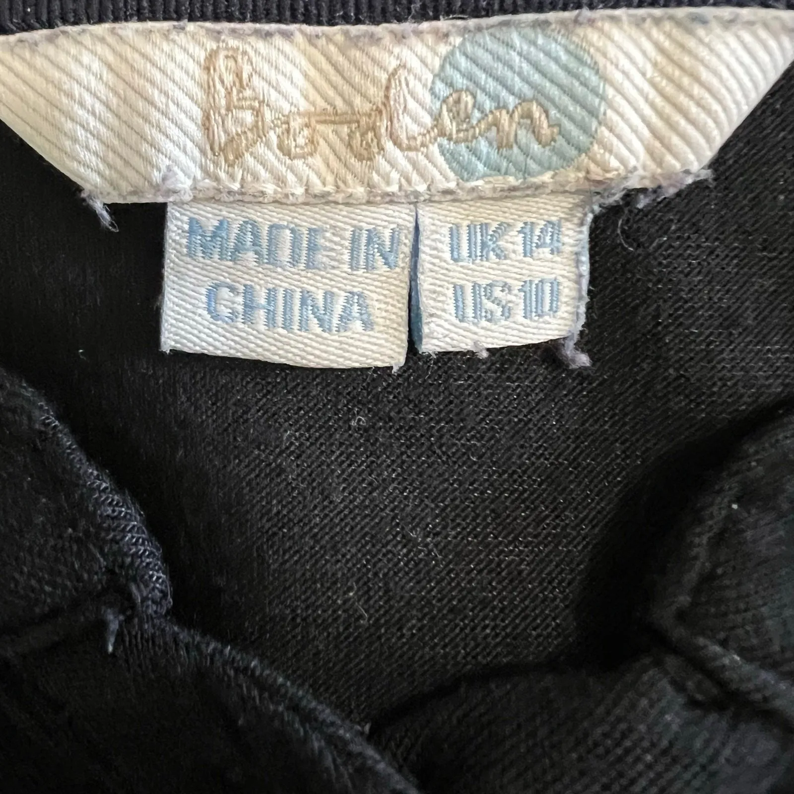 Boden Black Button Front Gathered Yoke Long Sleeve Top US 10 Modal Blend - Image 6