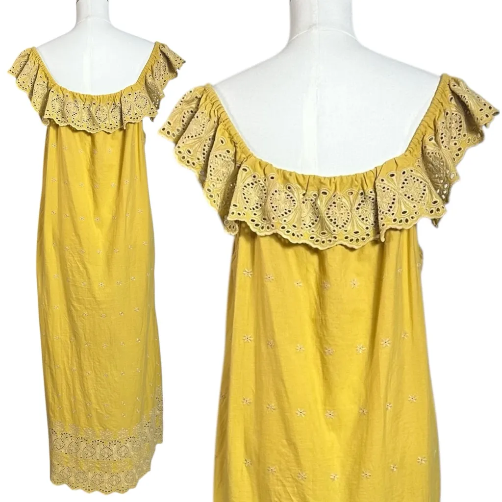 Christy Dawn XL The Mairin Dress in Chamomile Embroider Maxi Ethereal Cottage - Image 10