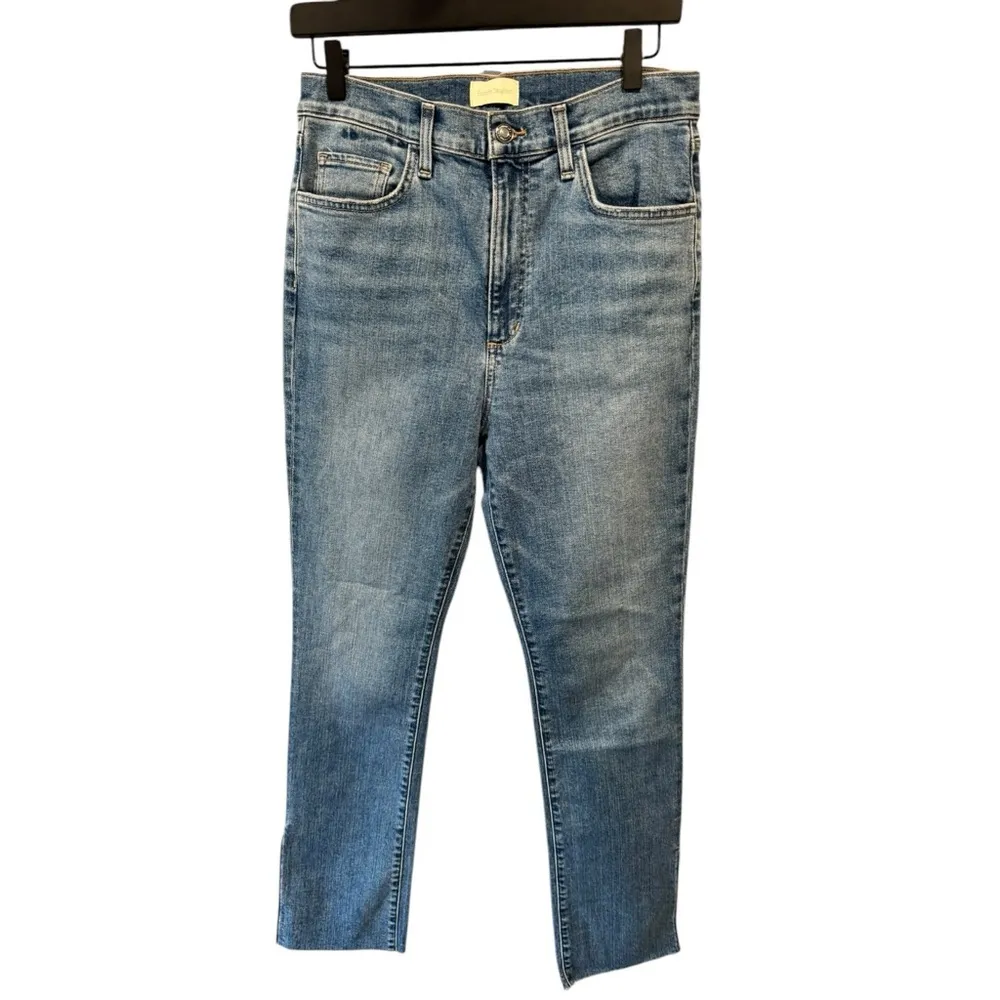 Favorite Daughter Petite‎ Valentina Shortie Super High Rise Cigarette Jeans 24 Blue Size undefined - Image 6