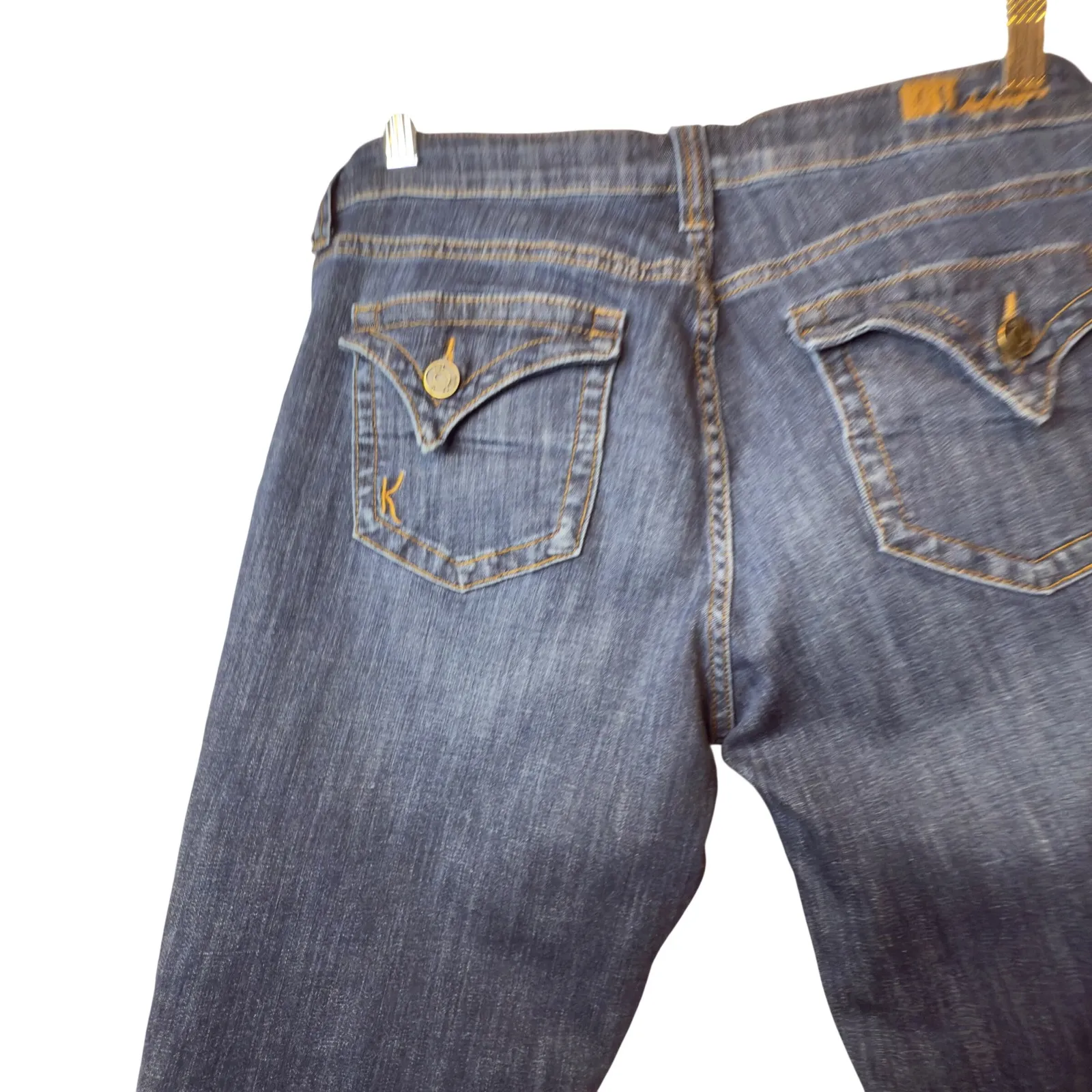 KUT From The Kloth Bardot Skinny Boyfriend Straight Leg Crop Jeans Size 8 Denim - Image 4