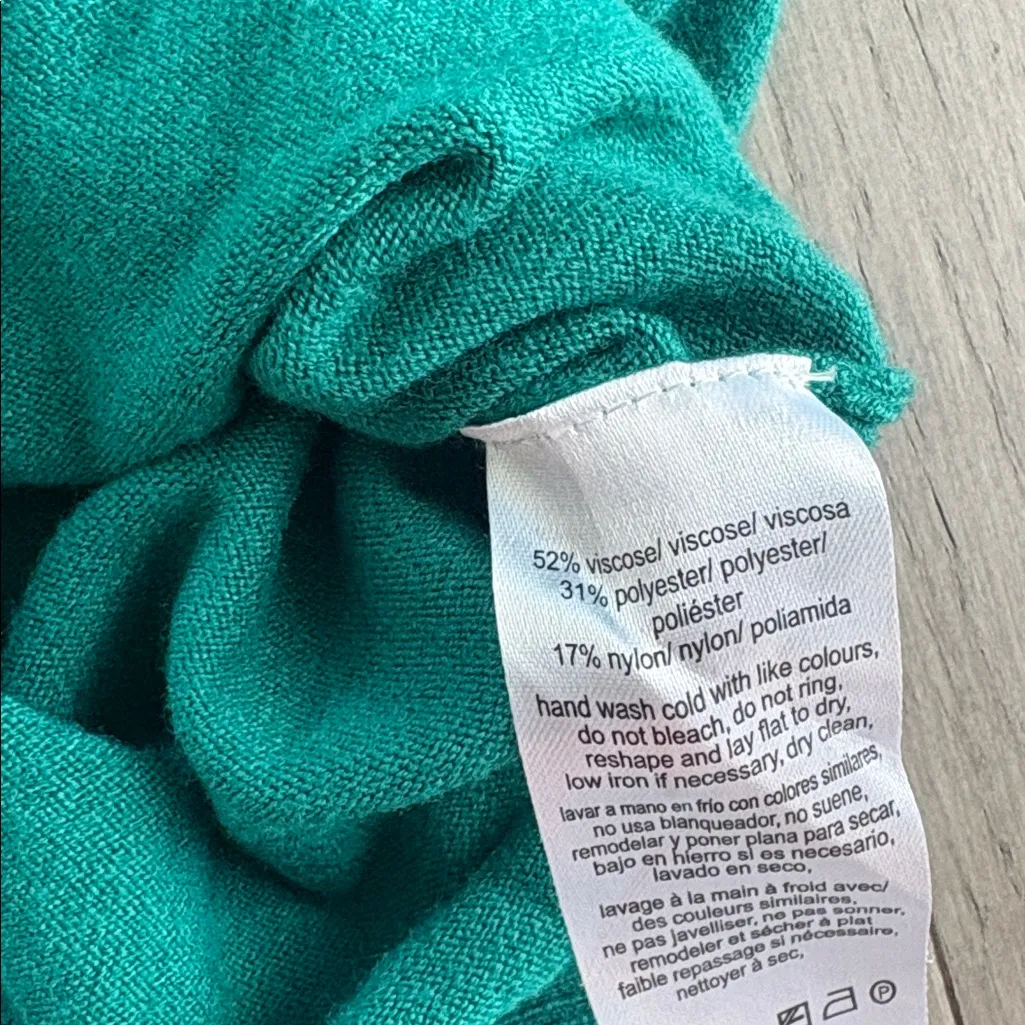 Calvin Klein Jeans Green Pullover Crewneck Sweater Small - Image 6