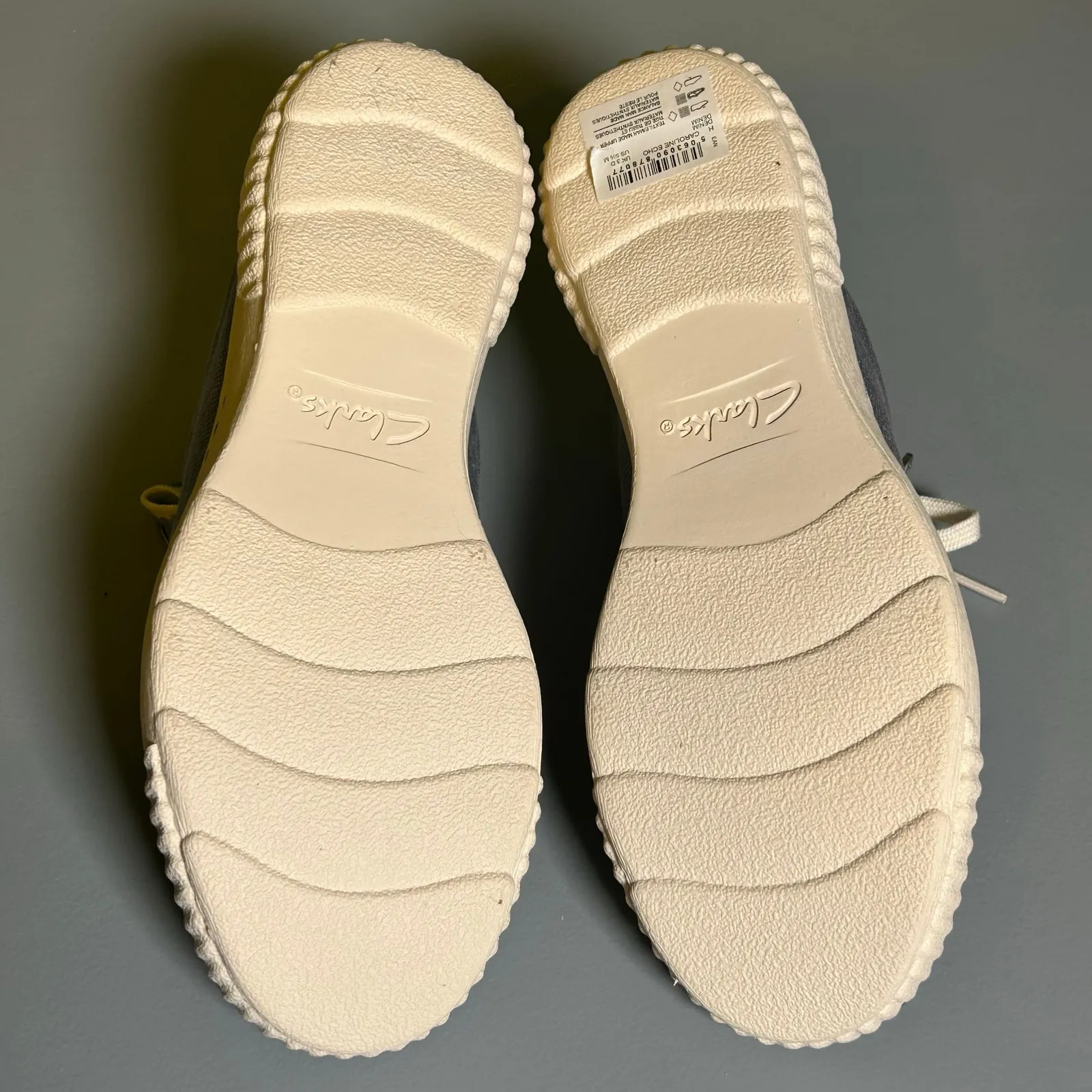 Clarks Collection Lace Up Zip Caroline Echo Denim Blue Sneakers 5.5 M New - Image 9