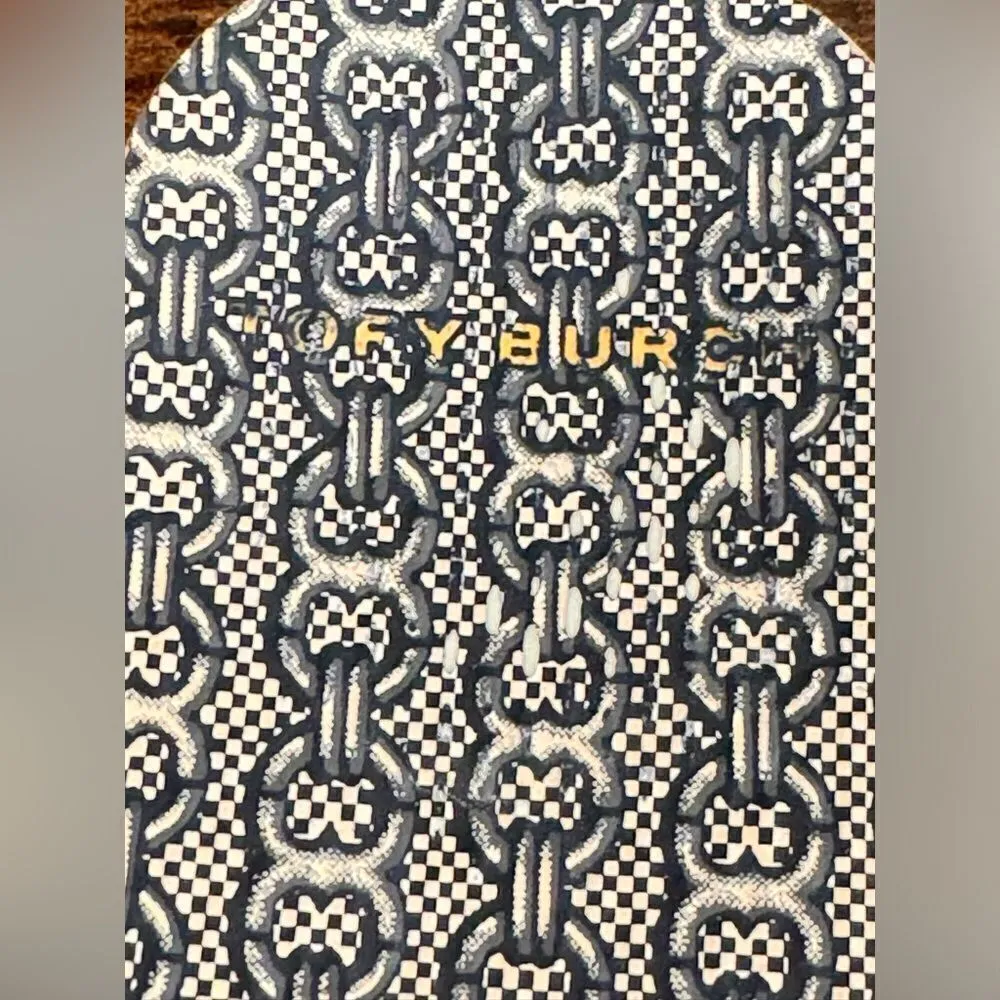 Tory‎ Burch Blue and White flip flops size 8/9 - Image 9