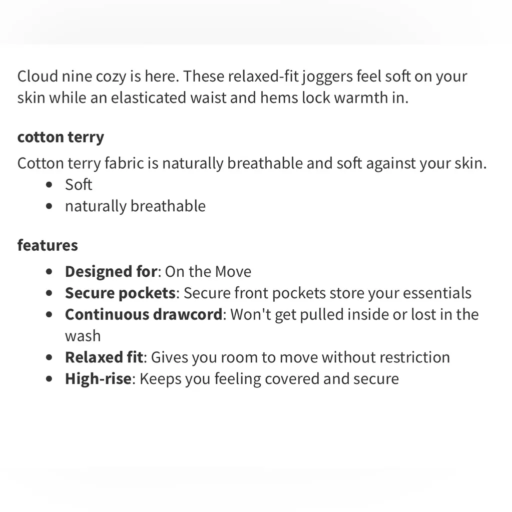 Lululemon  Women’s Sz 4 Relaxed High Rise Casual Lounge Streetwear‎ Cotton Jogger - Image 14