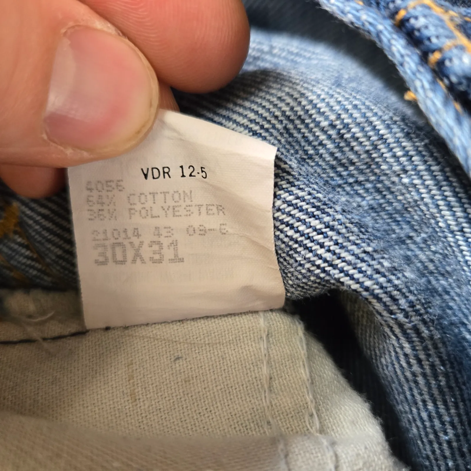 80s Vintage Medium Wash High Rise Bootcut USA Made Western Flare Jeans Size 30 - Image 7