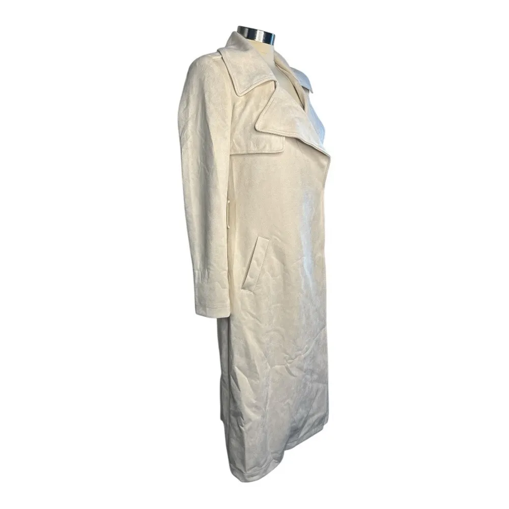 Guess Baraa Trench Coat in Pearl Oyster - Image 4