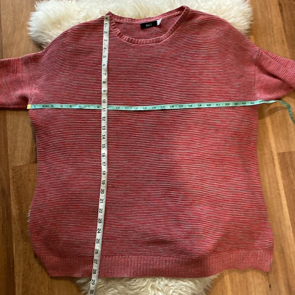BDG Oversized Knitted Pink/Red Crew Neck Sweater Sz LG Urban Outfitters Sz Lg - Image 8