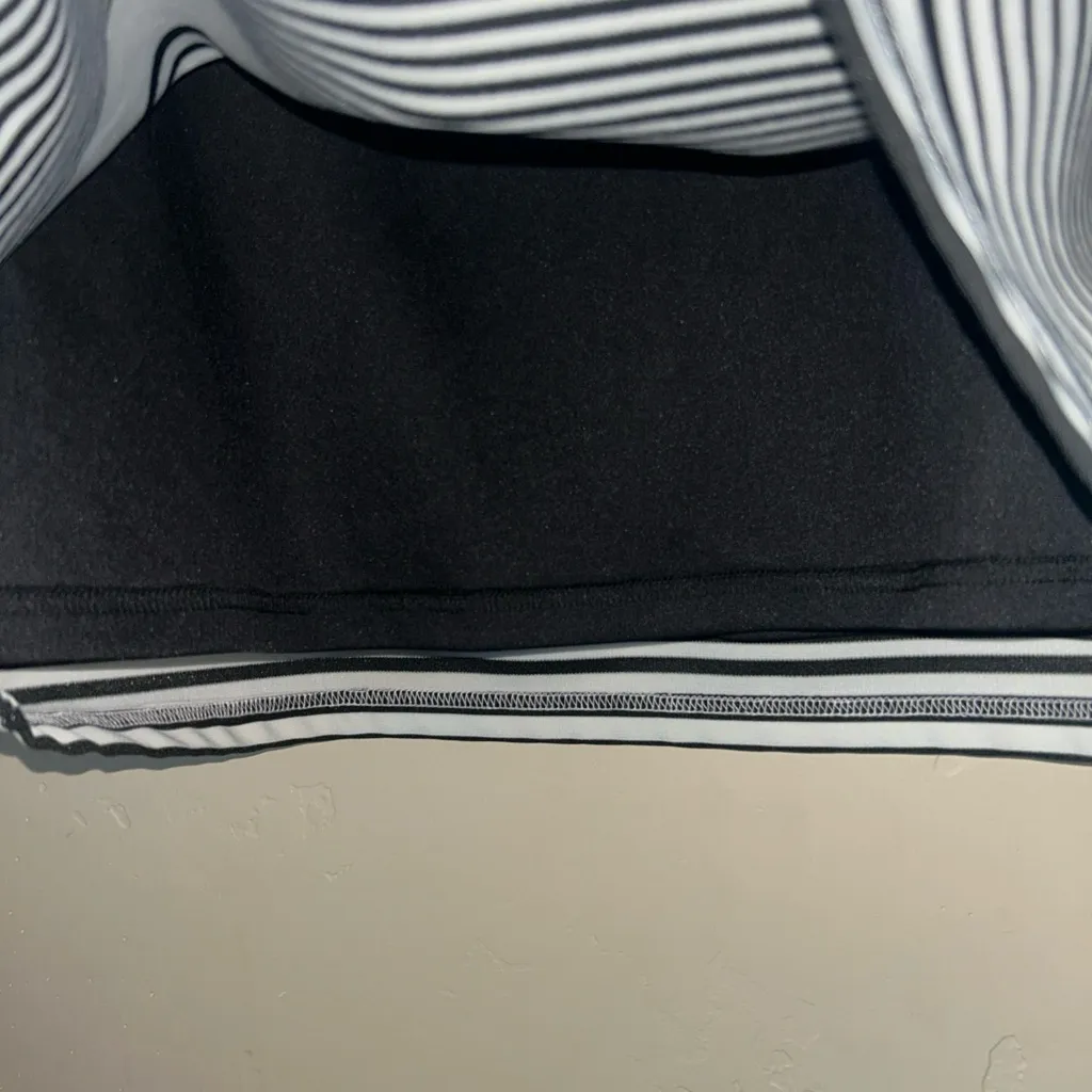 Chico's Monochrome Black and White  Striped Pencil Skirt Sz 3 (16/18) - Image 3