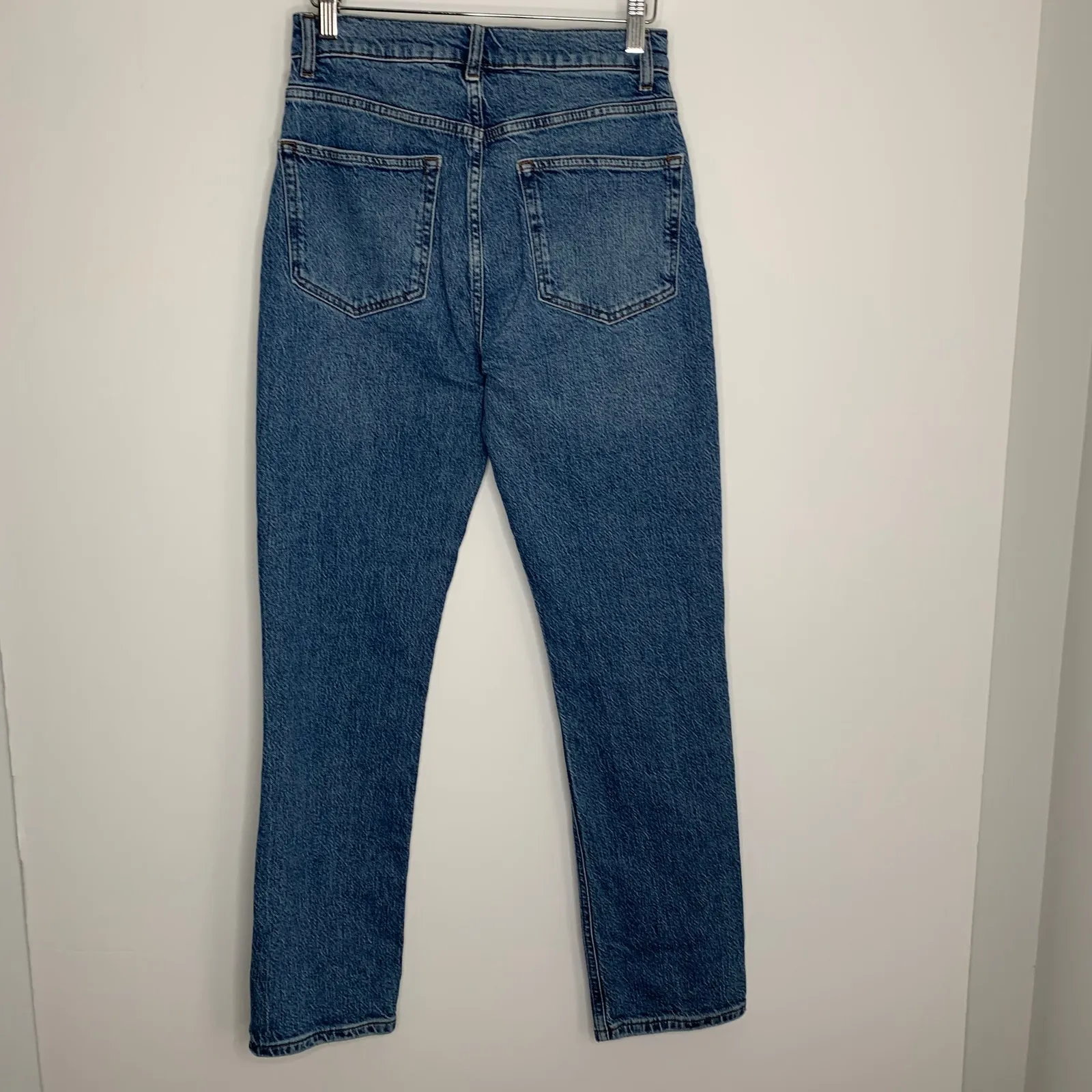 Reformation High Rise Palermo Destroyed Distressed Denim Jeans Size 26 - Image 3