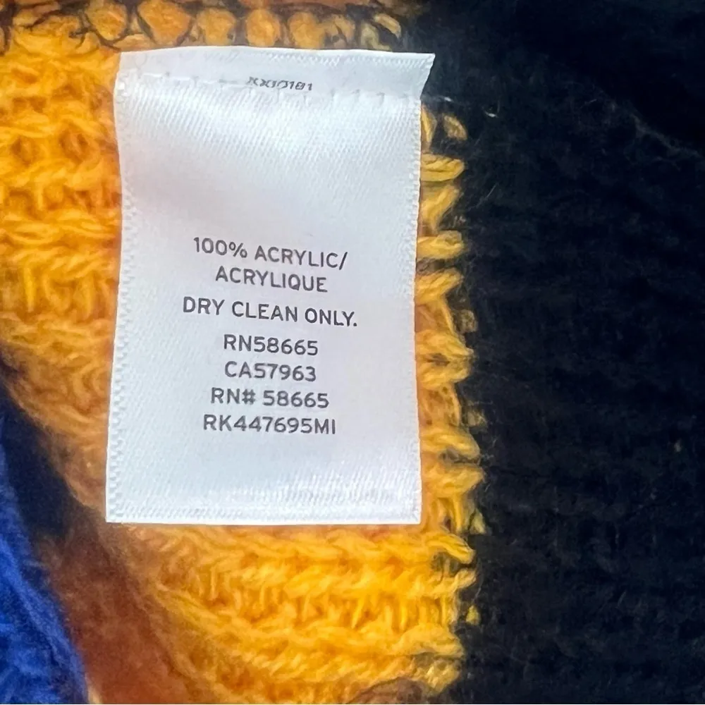 Abound Striped Colorblock Mock Neck Women's Pullover Sweater Size XS - Image 4