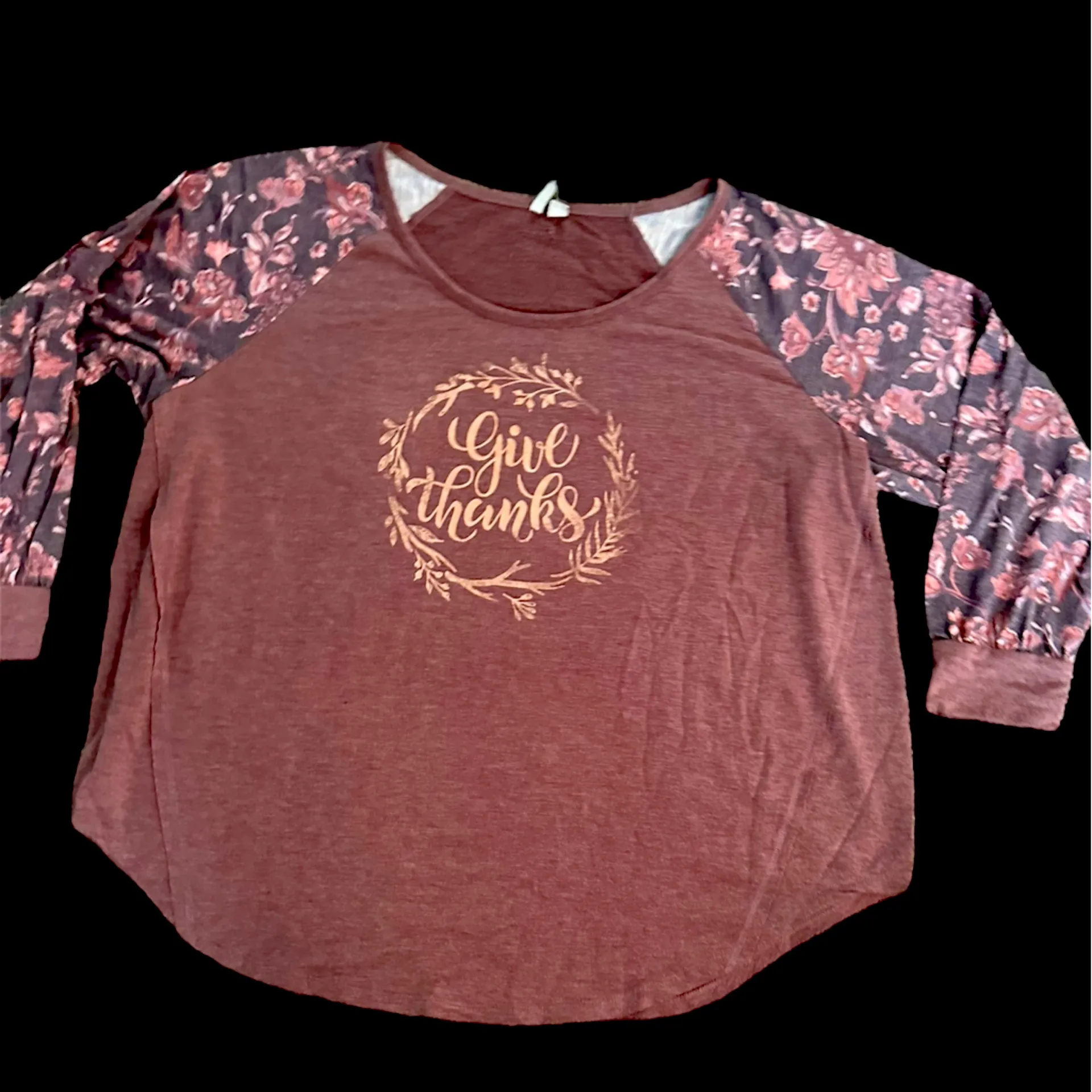 Give Thanks Floral top - Image 3