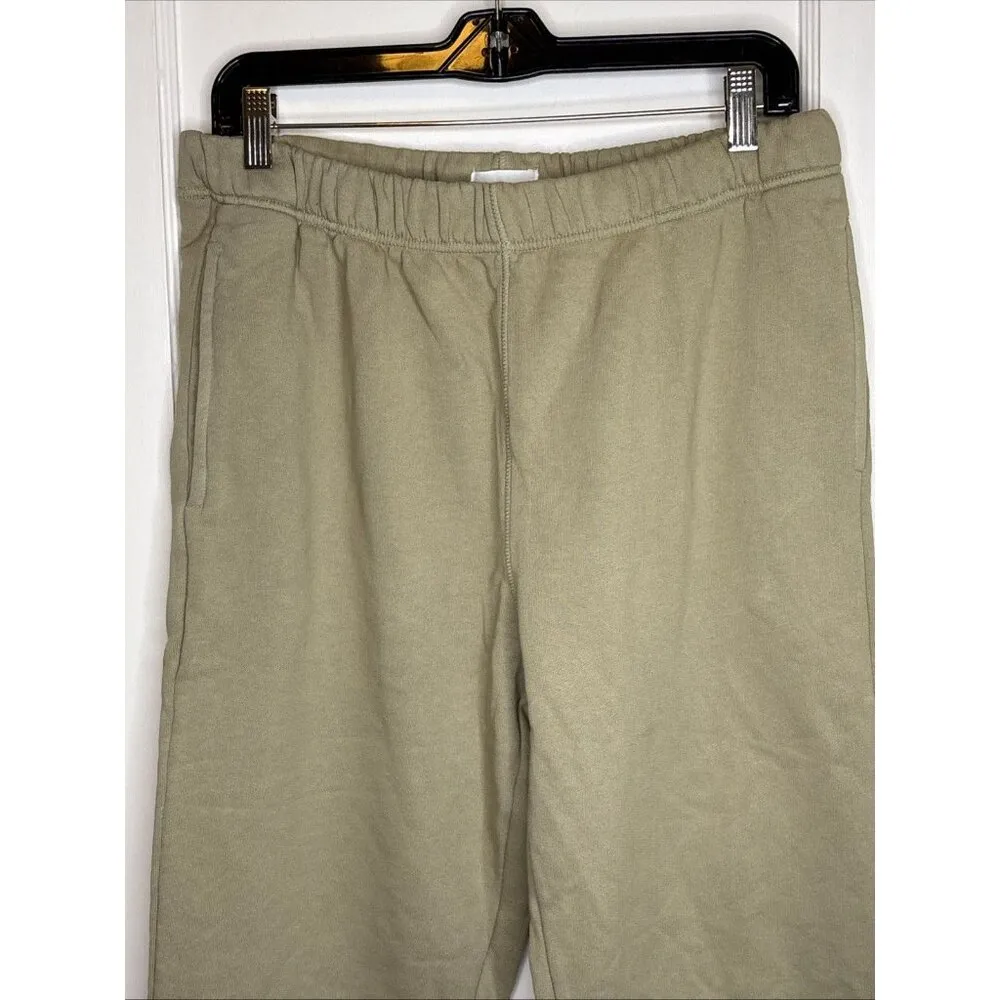 Mate the Label Organic Fleece Relaxed Pocket Sweatpant Flax Medium $128 NWOT - Image 2