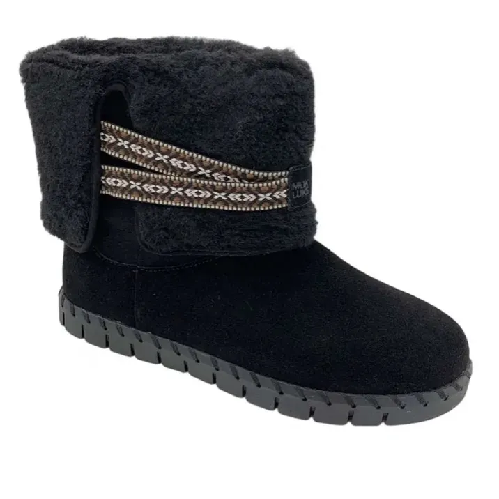 MUK LUKS Women's Black Suede Boots - Image 2