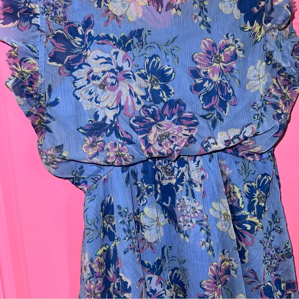 Steve Madden Blue Floral Dress - Image 4