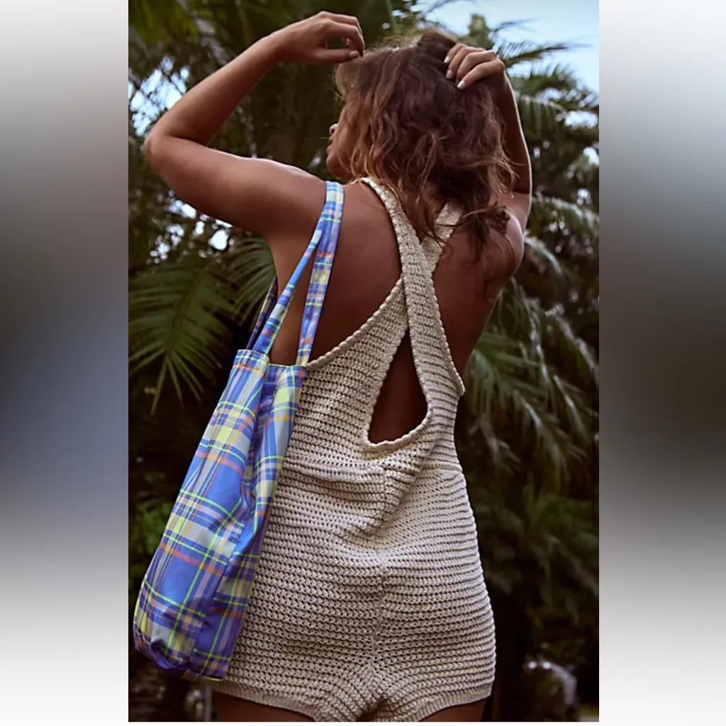 Free People Beach Crochet Romper - Image 3