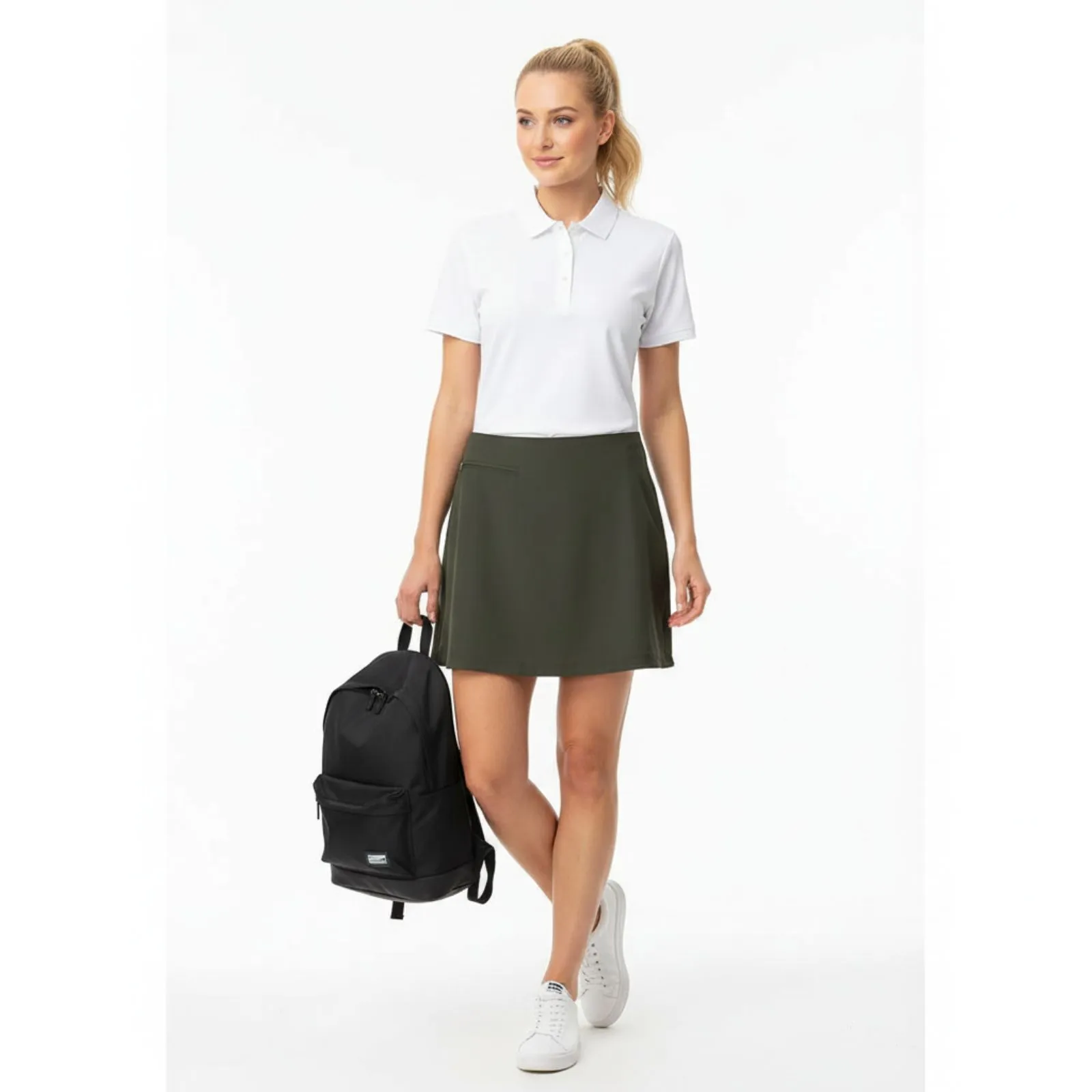 Patagonia Brown Athletic Sport Side Zip Mini Skort Skirt 8 - Image 7