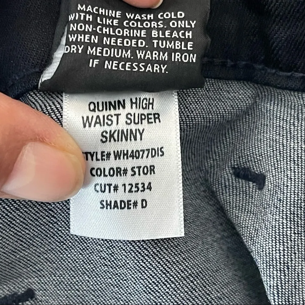 Hudson Quinn High Waist Super Skinny Storm Jeans Women’s Size 26 - Image 10