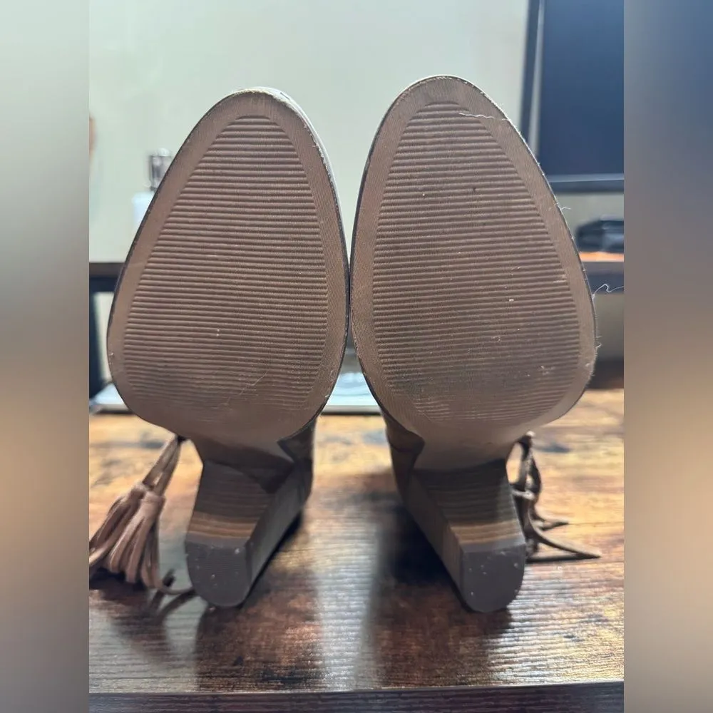 Merona EUC brown booties‎ size 9 - Image 4