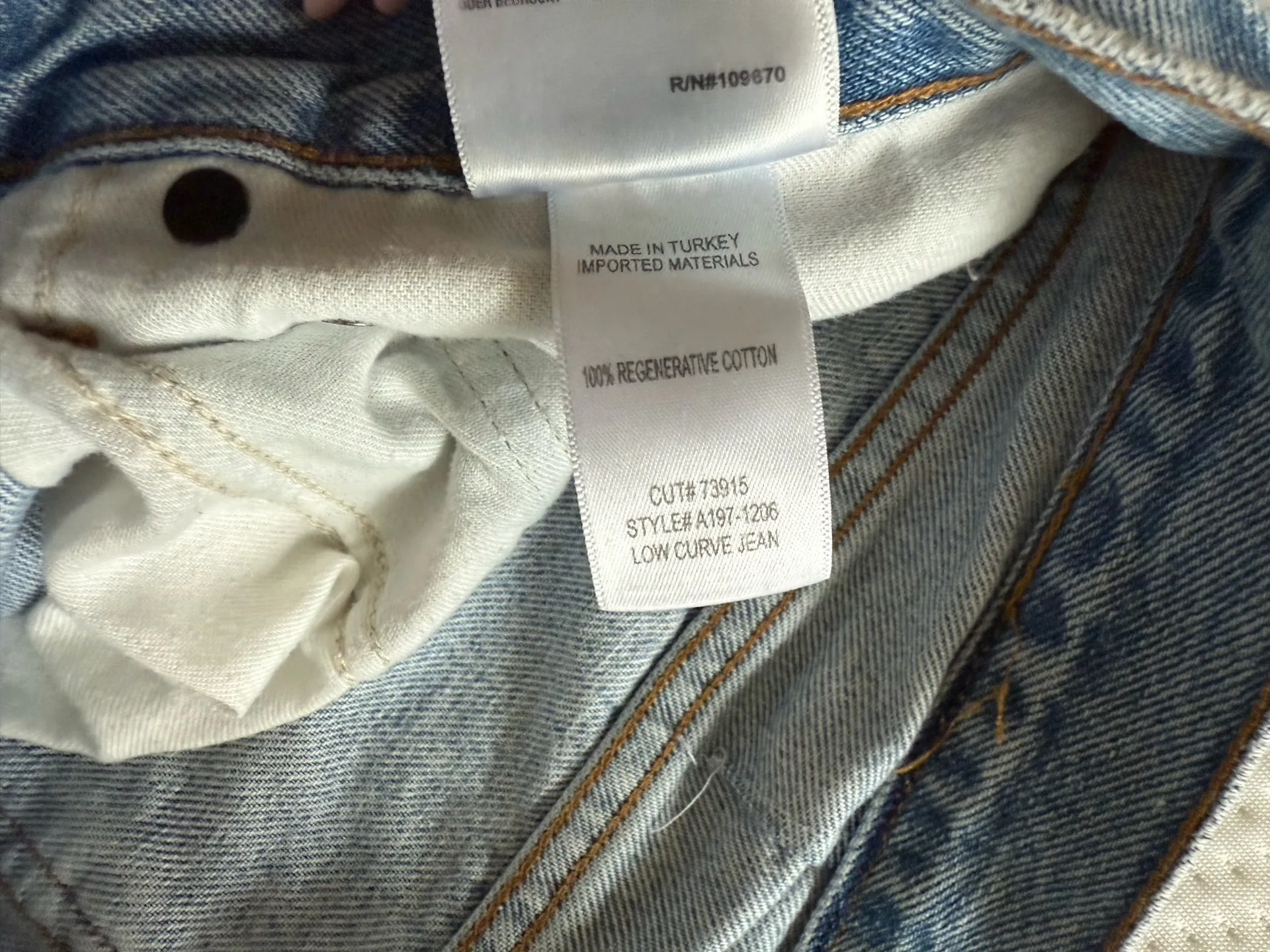 AGOLDE  low curve jeans - Image 3