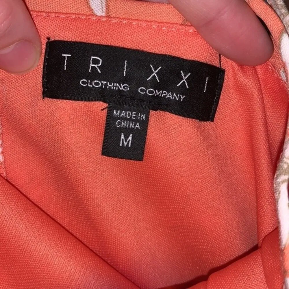 Women's Francescas Trixxi pink floral mini summer dress with ruffles - Image 6