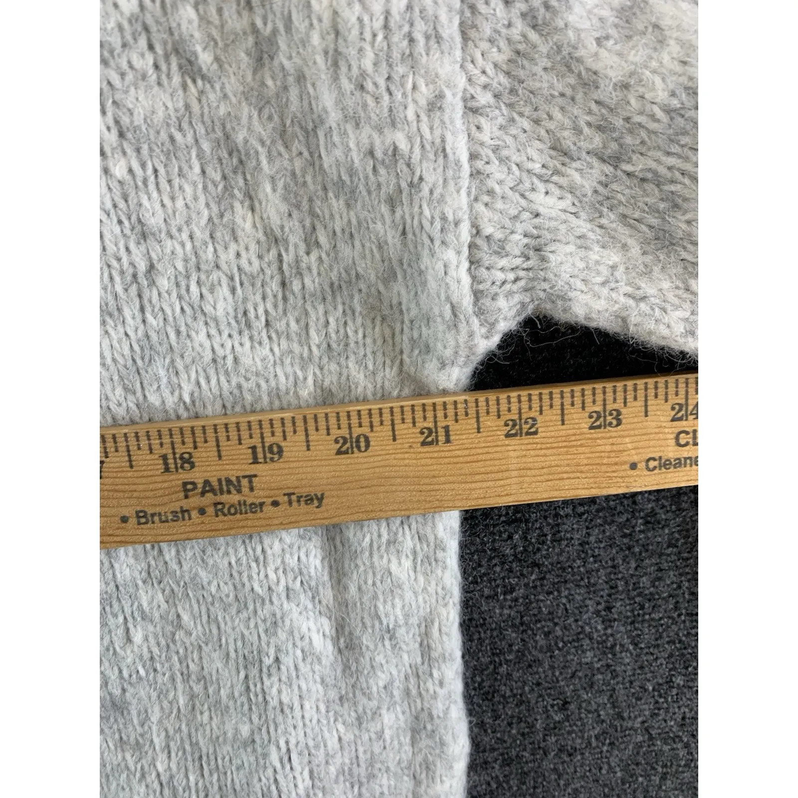 H&M Women’s Sweater Loose Fit Turtleneck 5% Alpaca Gray Long Sleeve Sz S NWT - Image 6