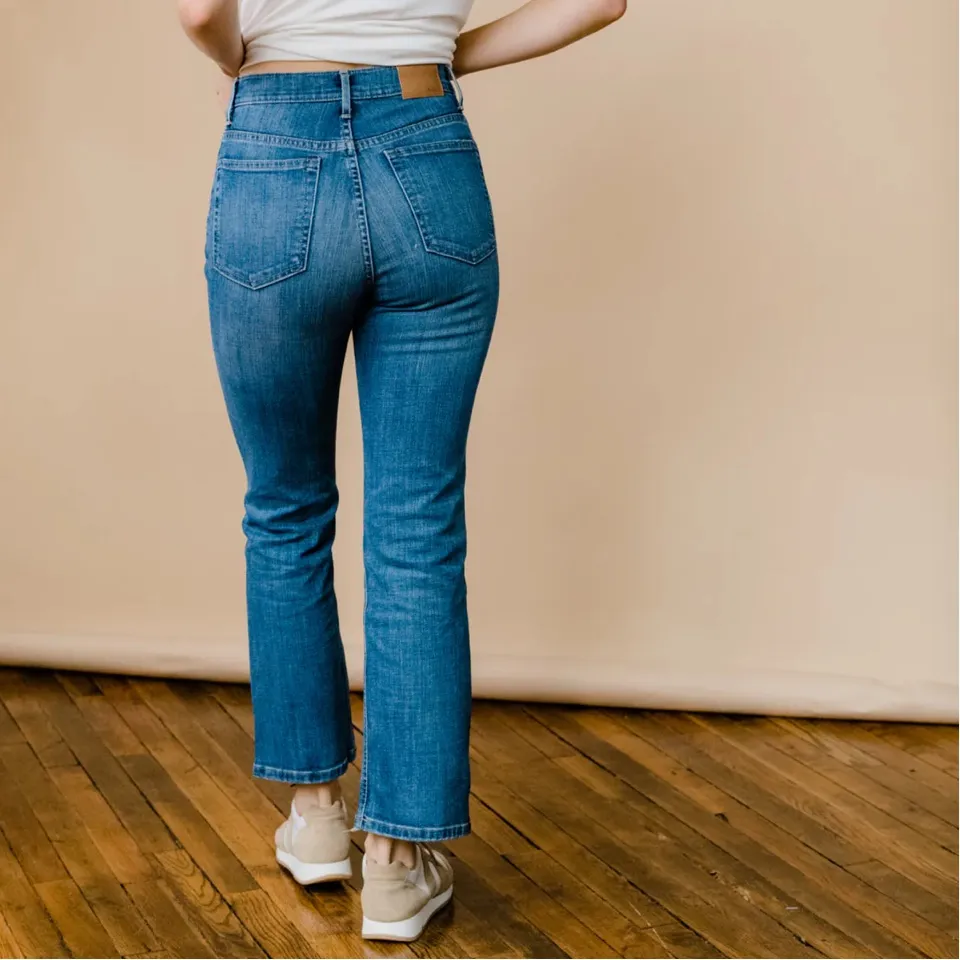 ABLE Holly Kick Flare Jeans size 31X27 Blue - Image 2