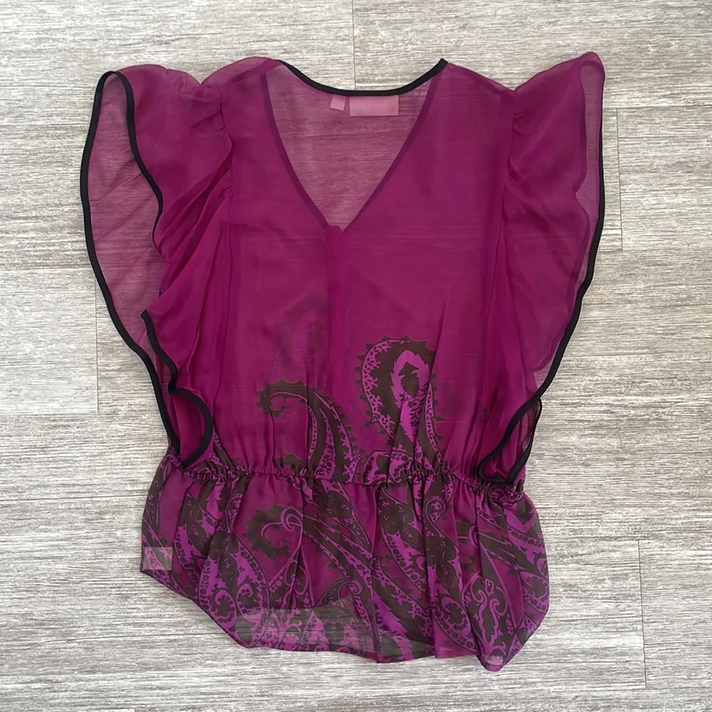 Kenar Silk Paisley Blouse - Image 3