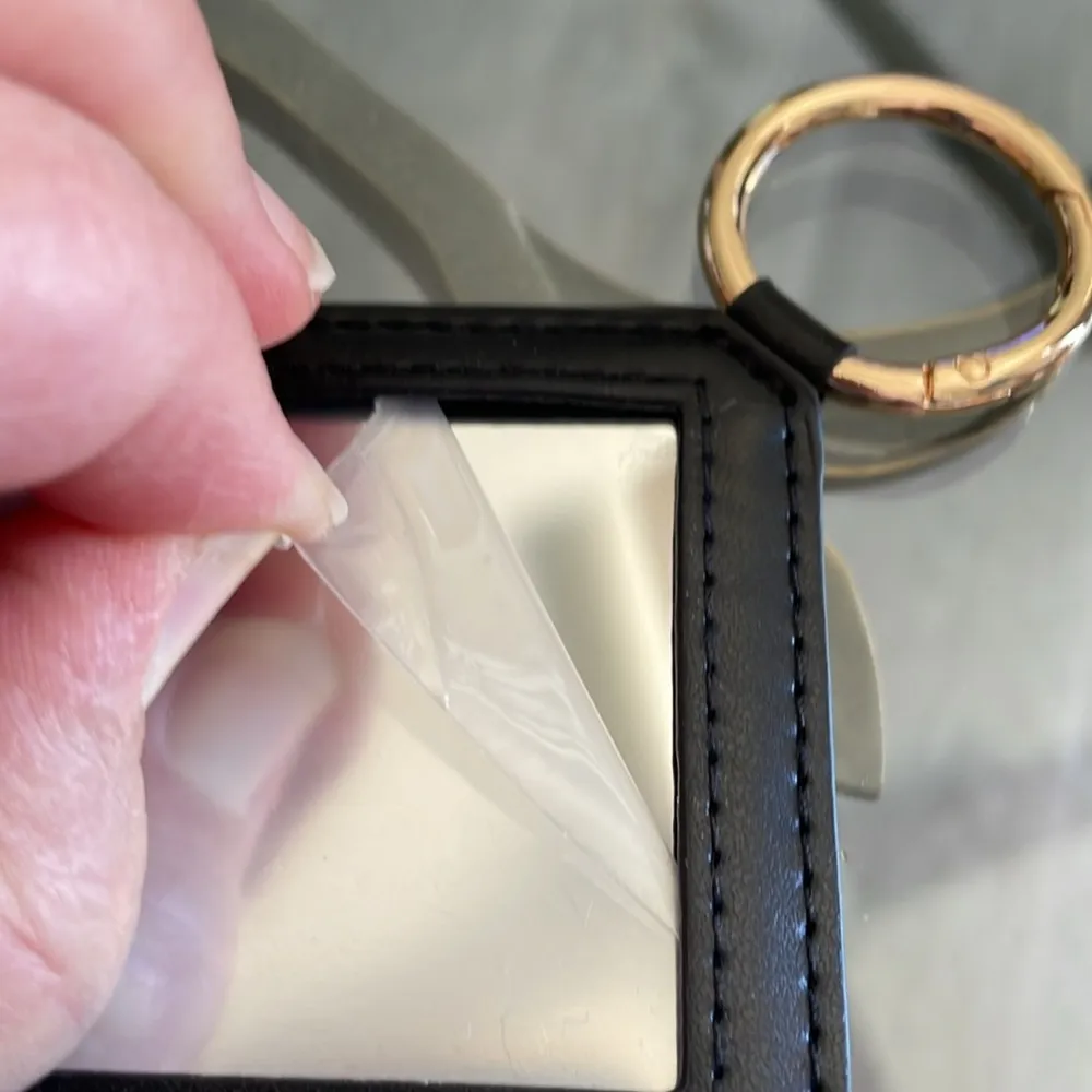 YSL Beaute Mirror Key Chain Black - Image 4