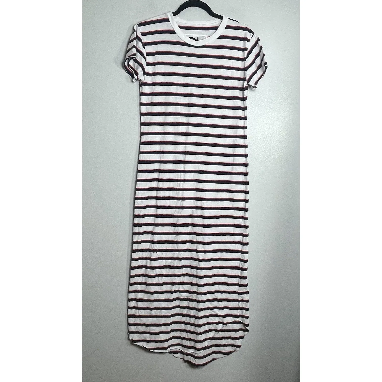 FRANK & EILEEN Harper Perfect Tee Maxi Dress Small Red White Blue NEW America - Image 2