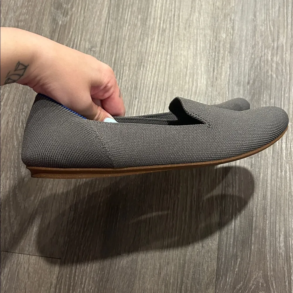 Rothy’s Gray Loafer Ballet Flats Work Career Office Casual Size 7.5 - Image 2