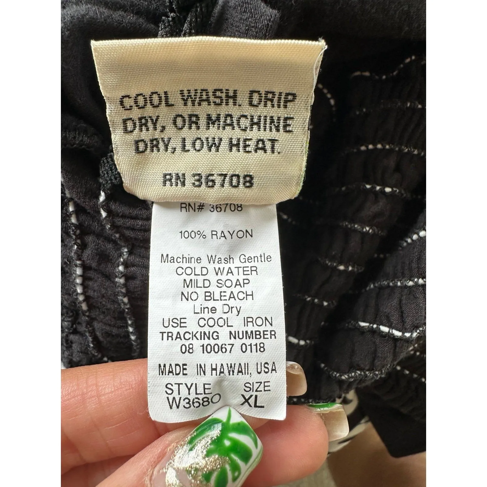 Kalaheo Hawaiian Tropical Stretch Strapless Smocked Back White Midi Dress XL Black - Image 5