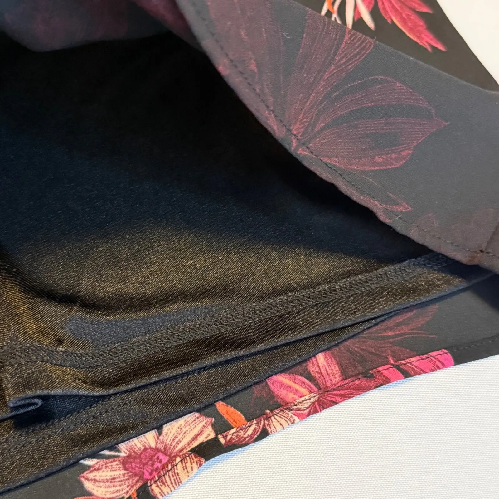 Worthington Black Floral Sleeveless Pleated Neck Sheath Dress Women Size‎ 10 # - Image 6