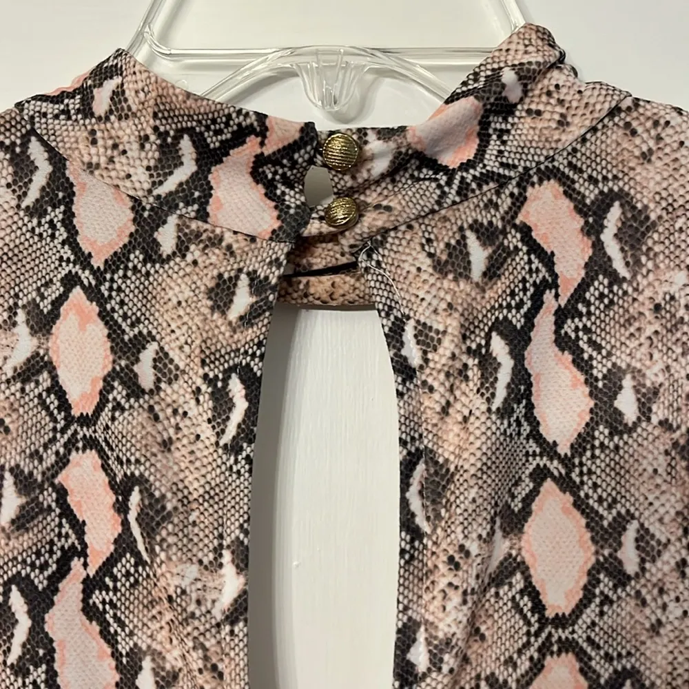 Karlie Snake Print Sleeveless Tunic - Image 3