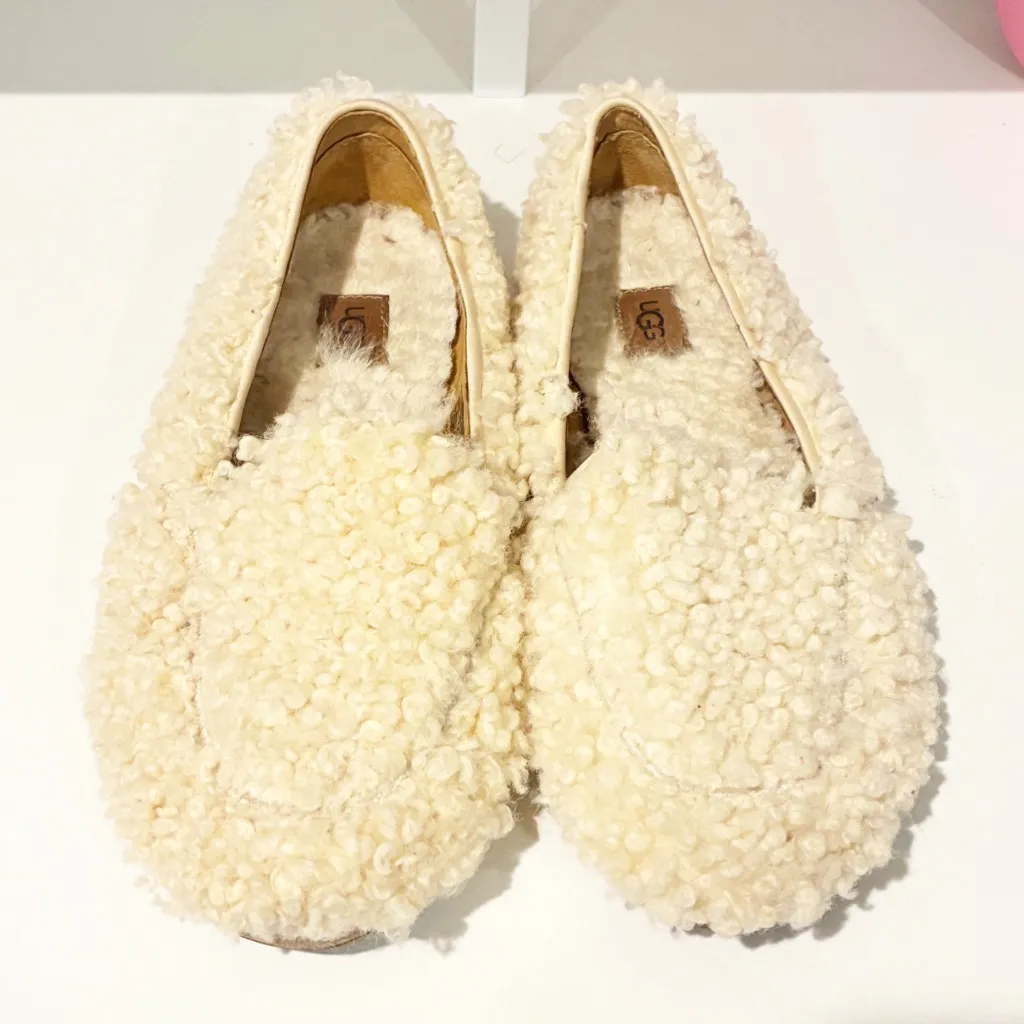 Ugg Australia Womens Hailey Fluff Shearling Loafer Size 8 - Image 2