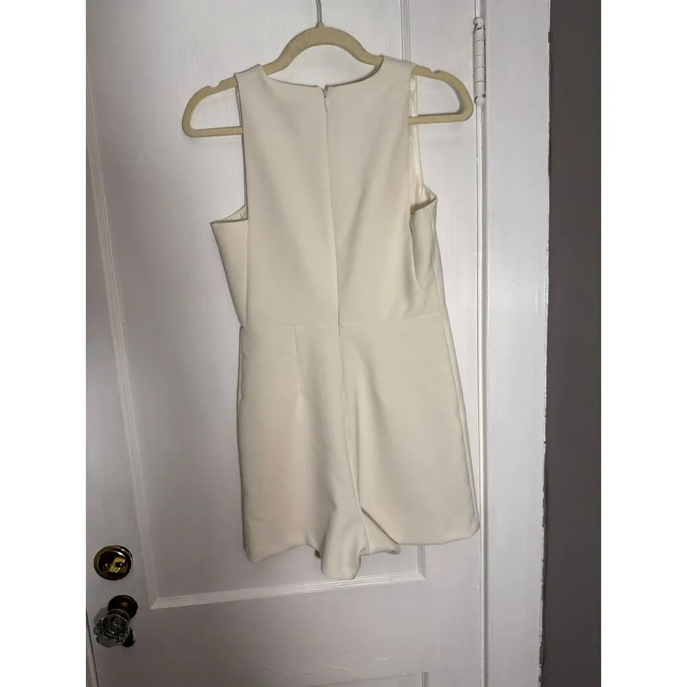 Topshop White Sleeveless Romper - Image 2