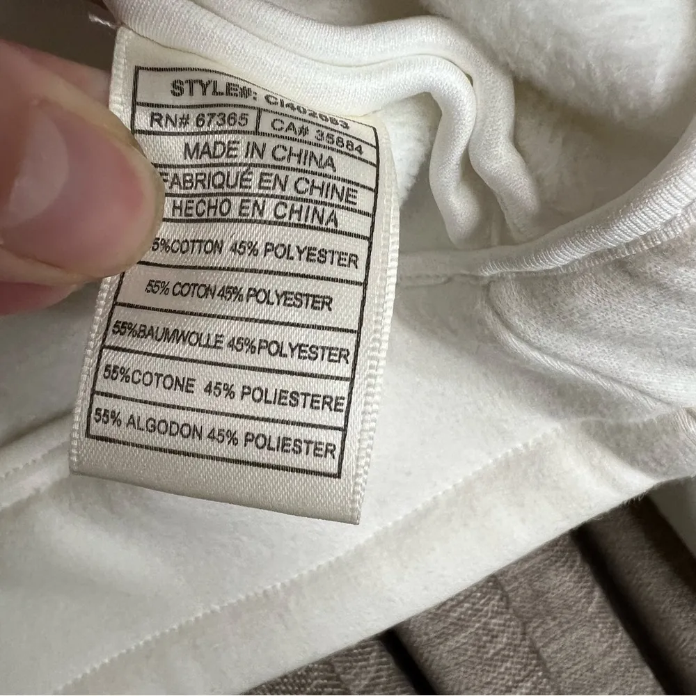 NWT Cupcakes & Cashmere White Studded Asymmetrical Zip Bomber Jacket Size Medium - Image 10