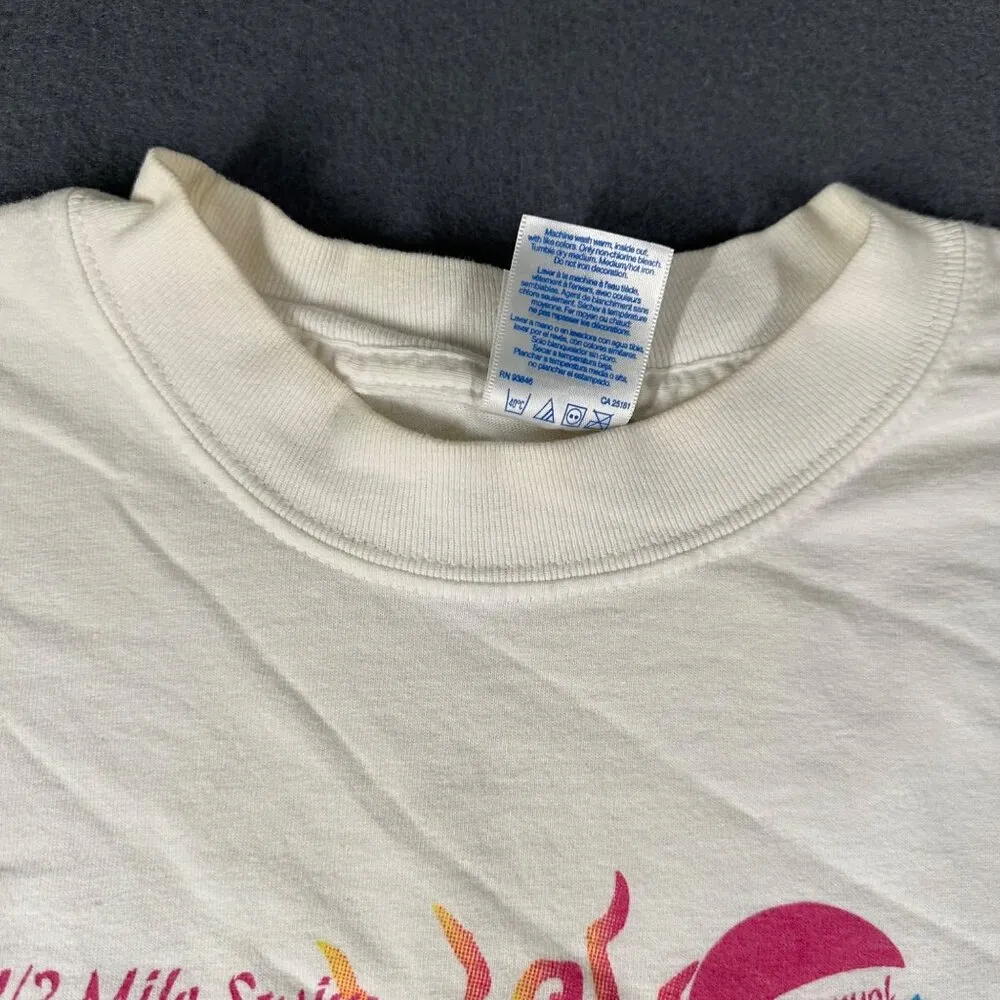 Vtg Santa Rosa Island Triathlon 2001 Pensacola Beach Large LS Crew Neck Tee - Image 3