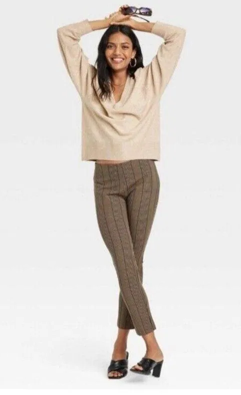 A New Day Sweater Size Small Oatmeal V Neck Knit Top Fine Gauge Pullover Target - Image 11