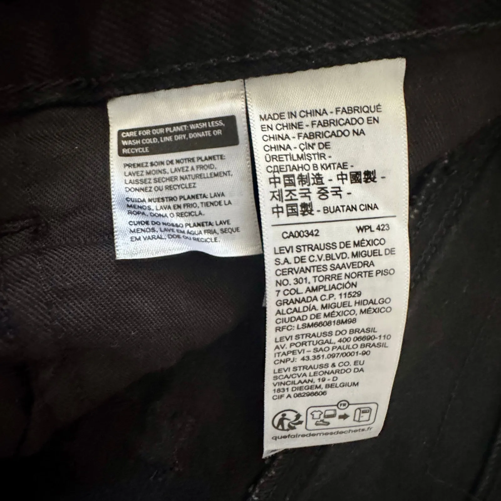 Levi's x McLaren Speed Baggy Jeans Black Formula 1 Racing Womens Sz 31 - Image 14