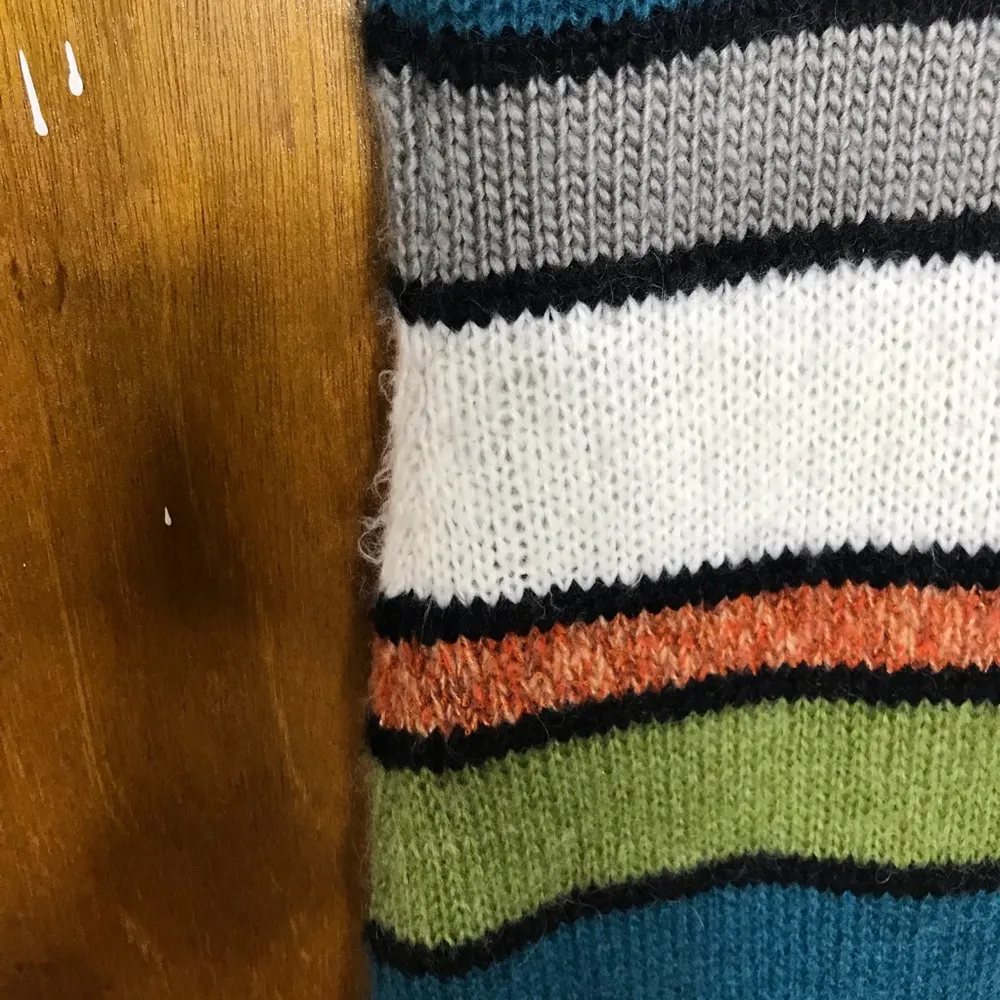 Y2K Buffalo David Bitton Long Striped S Sweater layering 2000s - Image 6