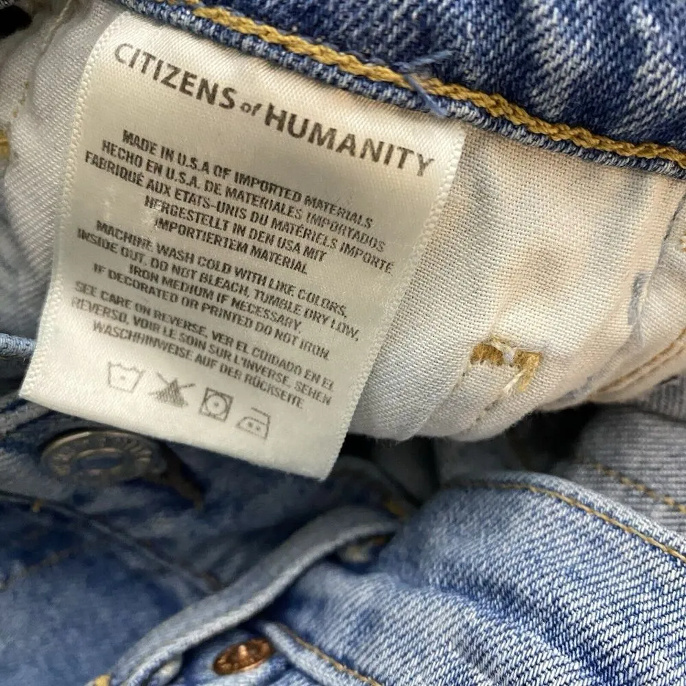 Citizens of Humanity Jeans COH Floral Tapestry Side Demy Cropped Flare Boho 29 - Image 7