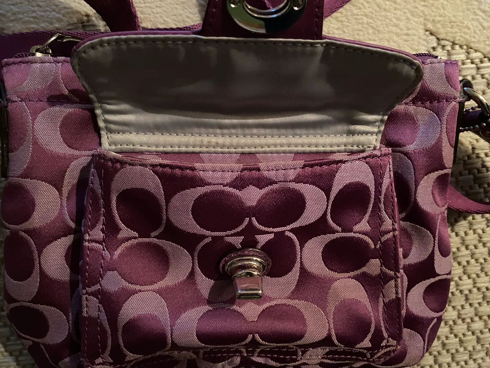 Purple  Crossbody Purse - Image 6