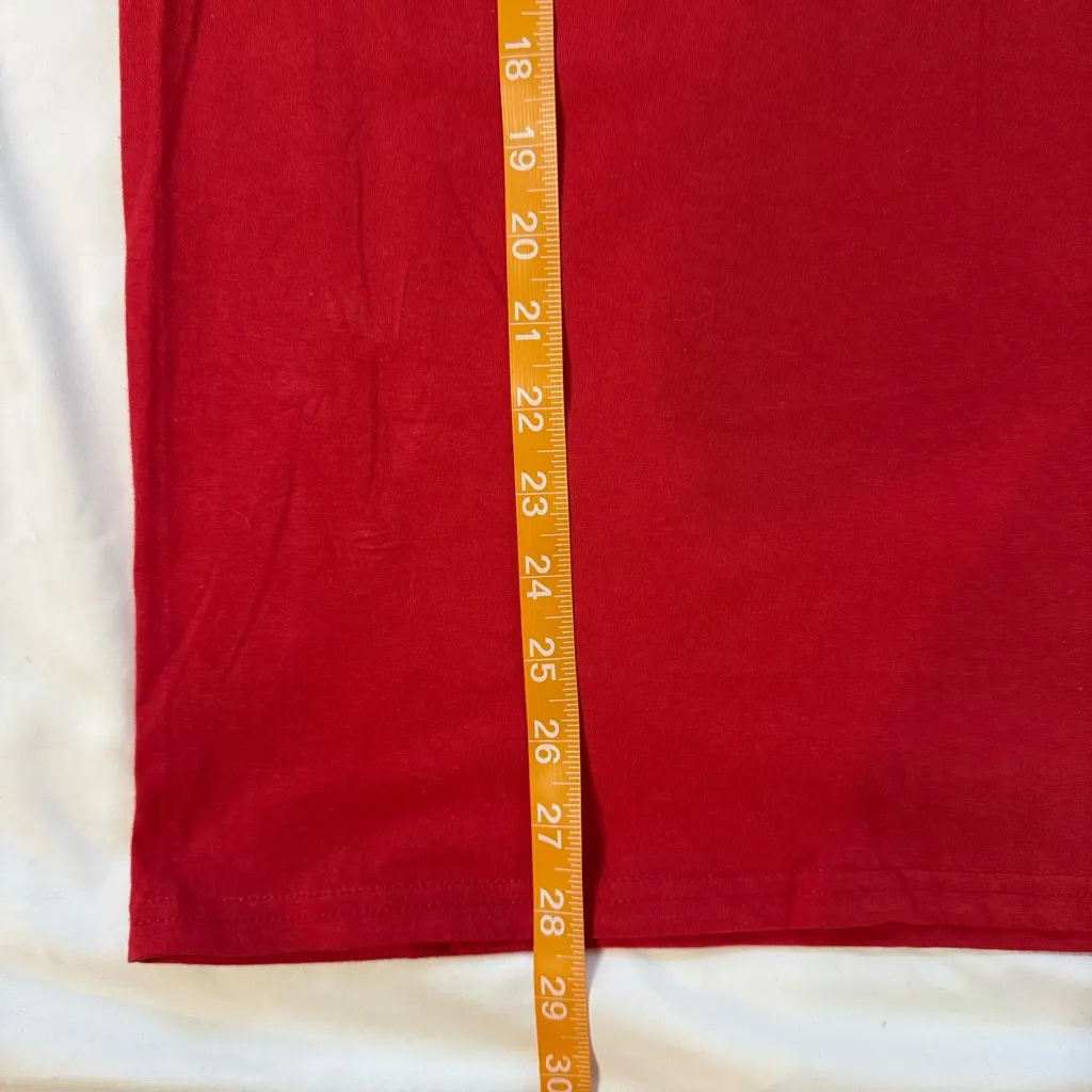 NWT Disney Minnie Mouse Grandma Bow Shirt Red Size M Cotton Crew Neck Cute - Image 4