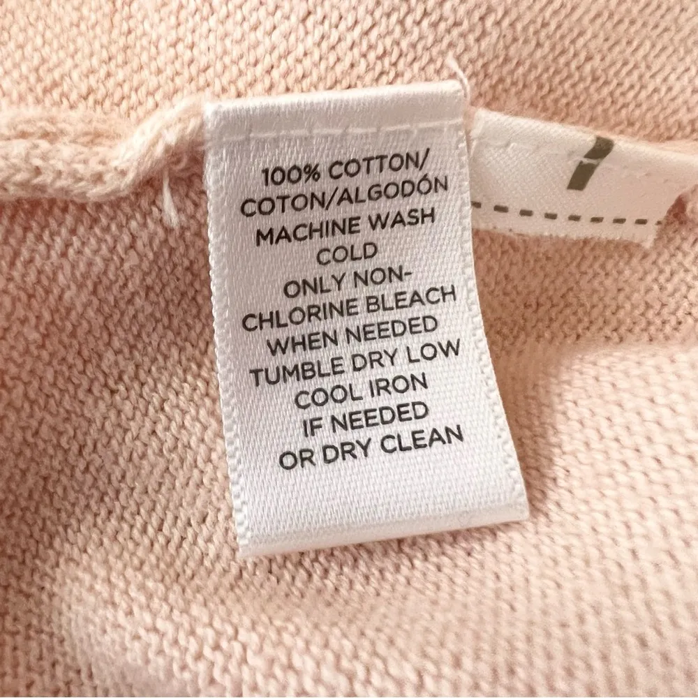 LOFT Blush Pink Cold Shoulder Sweater Top Size Medium - Image 9