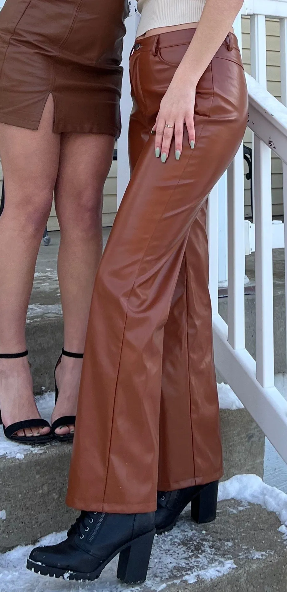 BROWN Leather Pants - Image 3